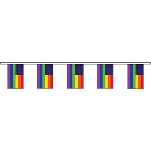 New Old Glory Triangles 60' Streamer