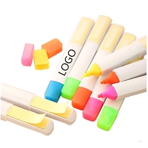 Colored Highlighter Pen With Sticker