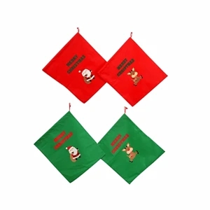 Non-woven Christmas Drawstring Bag