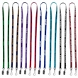 Import Air Ship Dual Attachment Silkscreen Polyester Lanyard | https://www.bestnamebadges.com