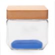 27 oz. Glass Candy Jars with Wooden Lid | https://www.bestnamebadges.com