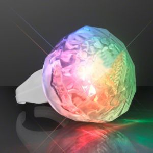 Rainbow Flash Rave Ring with Light Trails