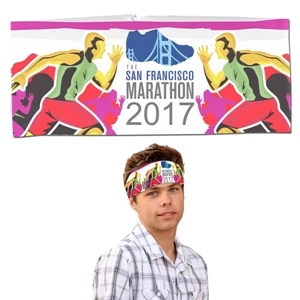 The Austin Sublimation 4 Color Process Sporty Headband | https://www.bestnamebadges.com