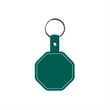 Stop Sign Flexible Key Tag with Split Ring Keychain | https://www.bestnamebadges.com