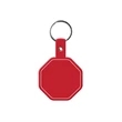 Stop Sign Flexible Key Tag with Split Ring Keychain | https://www.bestnamebadges.com