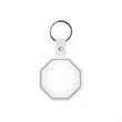 Stop Sign Flexible Key Tag with Split Ring Keychain | https://www.bestnamebadges.com