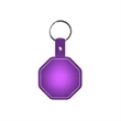 Stop Sign Flexible Key Tag with Split Ring Keychain | https://www.bestnamebadges.com