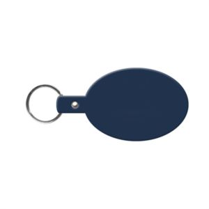 Oval Flexible Key Tag with Split Ring Key-Chain