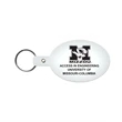 Oval Flexible Key Tag with Split Ring Key-Chain | https://www.bestnamebadges.com