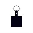 Square Shape Flexible Key Tag with Keychain | https://www.bestnamebadges.com