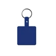 Square Shape Flexible Key Tag with Keychain | https://www.bestnamebadges.com