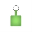 Square Shape Flexible Key Tag with Keychain | https://www.bestnamebadges.com