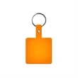 Square Shape Flexible Key Tag with Keychain | https://www.bestnamebadges.com
