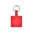 Square Shape Flexible Key Tag with Keychain | https://www.bestnamebadges.com