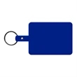 Large Rectangle Flexible Key Tag with Split Ring Keychain | https://www.bestnamebadges.com