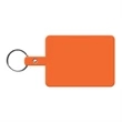 Large Rectangle Flexible Key Tag with Split Ring Keychain | https://www.bestnamebadges.com