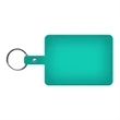 Large Rectangle Flexible Key Tag with Split Ring Keychain | https://www.bestnamebadges.com