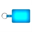 Large Rectangle Flexible Key Tag with Split Ring Keychain | https://www.bestnamebadges.com