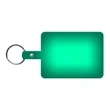 Large Rectangle Flexible Key Tag with Split Ring Keychain | https://www.bestnamebadges.com