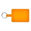 Large Rectangle Flexible Key Tag with Split Ring Keychain | https://www.bestnamebadges.com