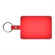 Large Rectangle Flexible Key Tag with Split Ring Keychain | https://www.bestnamebadges.com