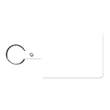 Large Rectangle Flexible Key Tag with Split Ring Keychain | https://www.bestnamebadges.com