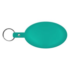 Large Oval Flexible Key Tag Keyring