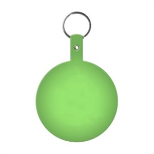 Large Circle Flexible Key Tag with Keychain