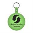 Large Circle Flexible Key Tag with Keychain | https://www.bestnamebadges.com