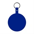 Large Circle Flexible Key Tag with Keychain | https://www.bestnamebadges.com