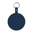 Large Circle Flexible Key Tag with Keychain | https://www.bestnamebadges.com