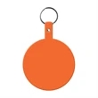 Large Circle Flexible Key Tag with Keychain | https://www.bestnamebadges.com