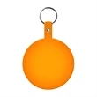 Large Circle Flexible Key Tag with Keychain | https://www.bestnamebadges.com