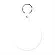 Large Circle Flexible Key Tag with Keychain | https://www.bestnamebadges.com