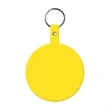 Large Circle Flexible Key Tag with Keychain | https://www.bestnamebadges.com