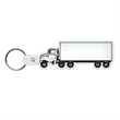 Truck Shape Flexible Key Tag with Keyring | https://www.bestnamebadges.com