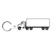 Truck Shape Flexible Key Tag with Keyring | https://www.bestnamebadges.com