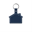 House Shape Key Tag with Keychain | https://www.bestnamebadges.com