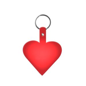 Heart Shape Key Tag with Keyring