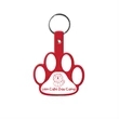Paw Shape Flexible Key Tag with Keychain | https://www.bestnamebadges.com
