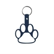 Paw Shape Flexible Key Tag with Keychain | https://www.bestnamebadges.com