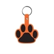 Paw Shape Flexible Key Tag with Keychain | https://www.bestnamebadges.com
