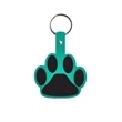 Paw Shape Flexible Key Tag with Keychain | https://www.bestnamebadges.com
