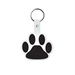 Paw Shape Flexible Key Tag with Keychain | https://www.bestnamebadges.com