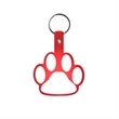Paw Shape Flexible Key Tag with Keychain | https://www.bestnamebadges.com