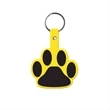 Paw Shape Flexible Key Tag with Keychain | https://www.bestnamebadges.com