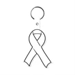 Awareness Ribbon Flexible Key Tag | https://www.bestnamebadges.com