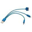 Trio USB Charging Cable for iPhone | https://www.bestnamebadges.com