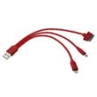 Trio USB Charging Cable for iPhone | https://www.bestnamebadges.com