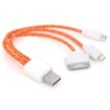 Trio USB Charging Cable for iPhone | https://www.bestnamebadges.com